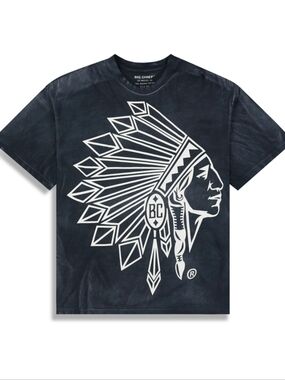 Big Chief Men's T Shirt Giant Chief Oversized Tee Sz. L
